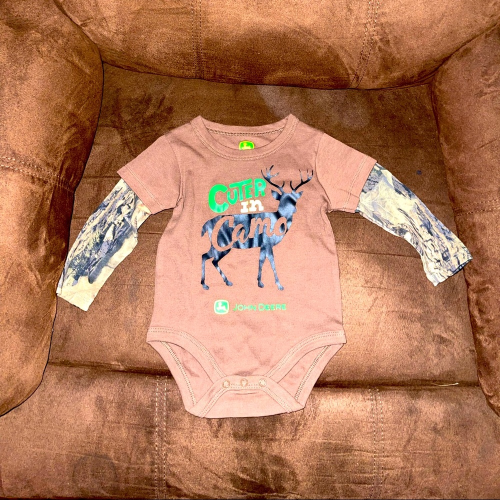 3-6 months John Deere infant onesie